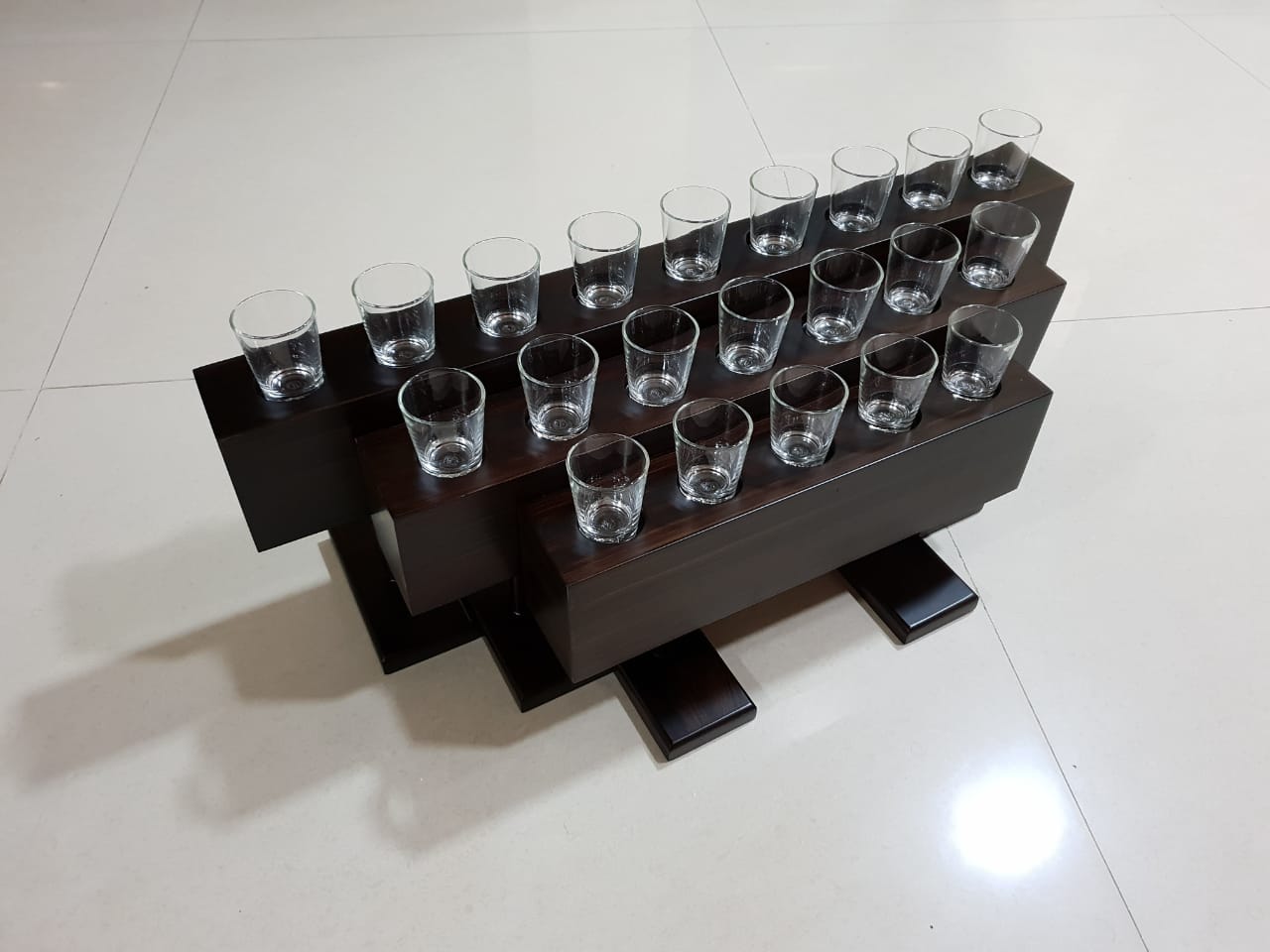 Wooden shot glass holder / set